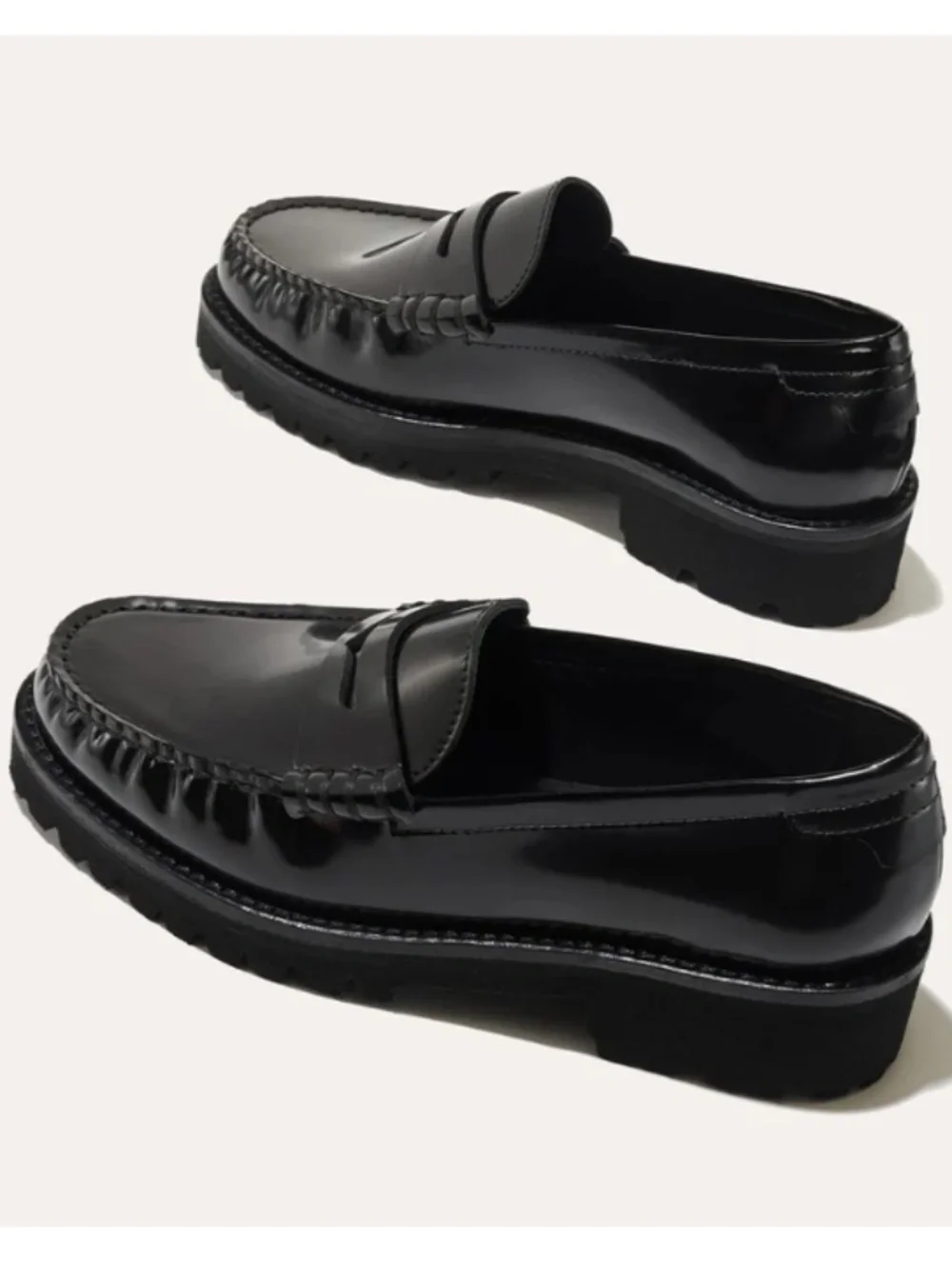 Margaux Women's 'Louisa' Loafer in Black Calf Leather 37.5M (8) - Picture 4 of 5